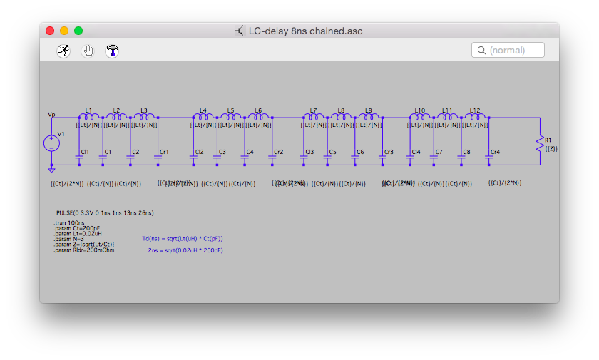 LC delay 2ns chained to 8ns